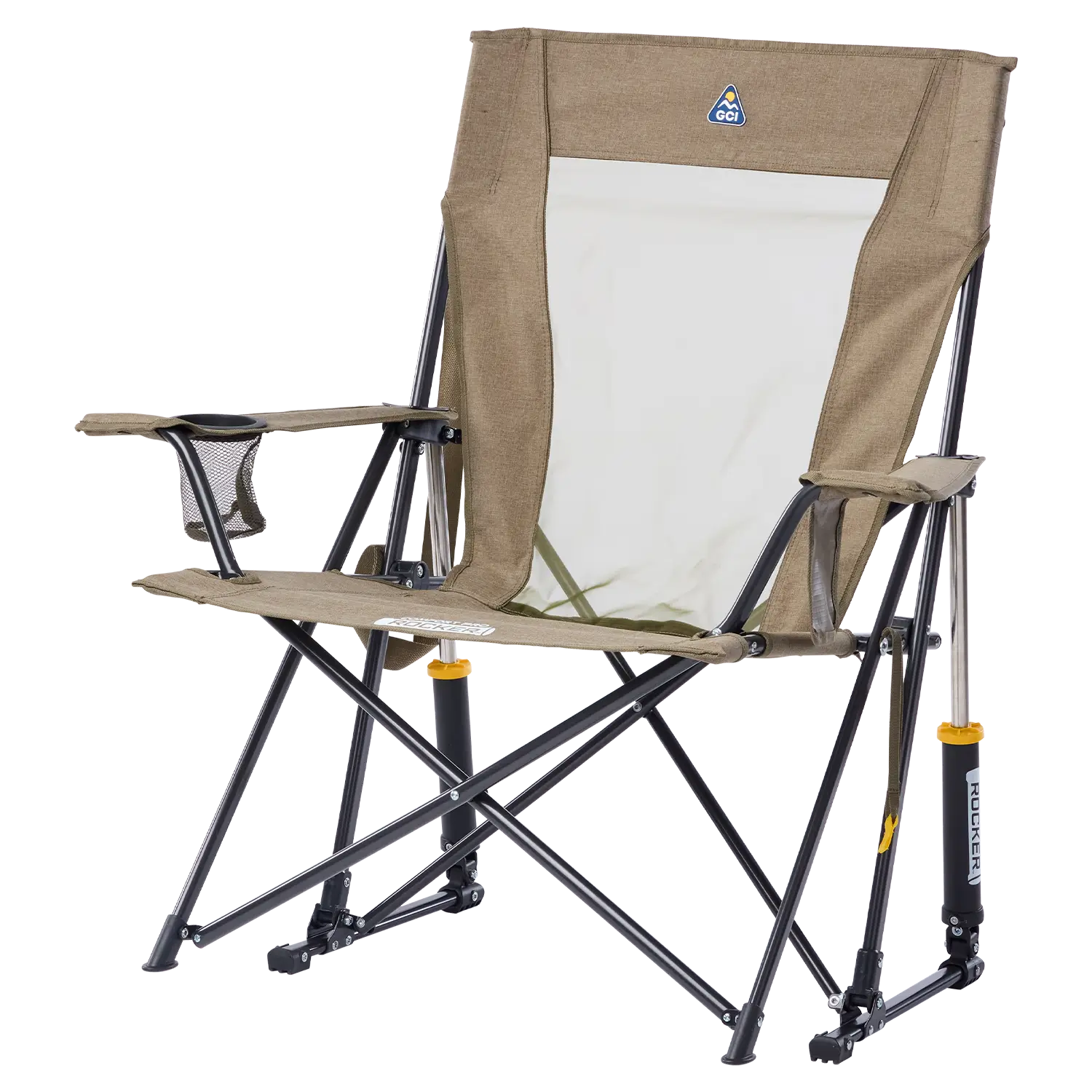 Heavy-Duty Freestyle Comfort Pro Rocker XL - Choice 107 - Patented Spring-Action Rocking Chair for Camping Detail