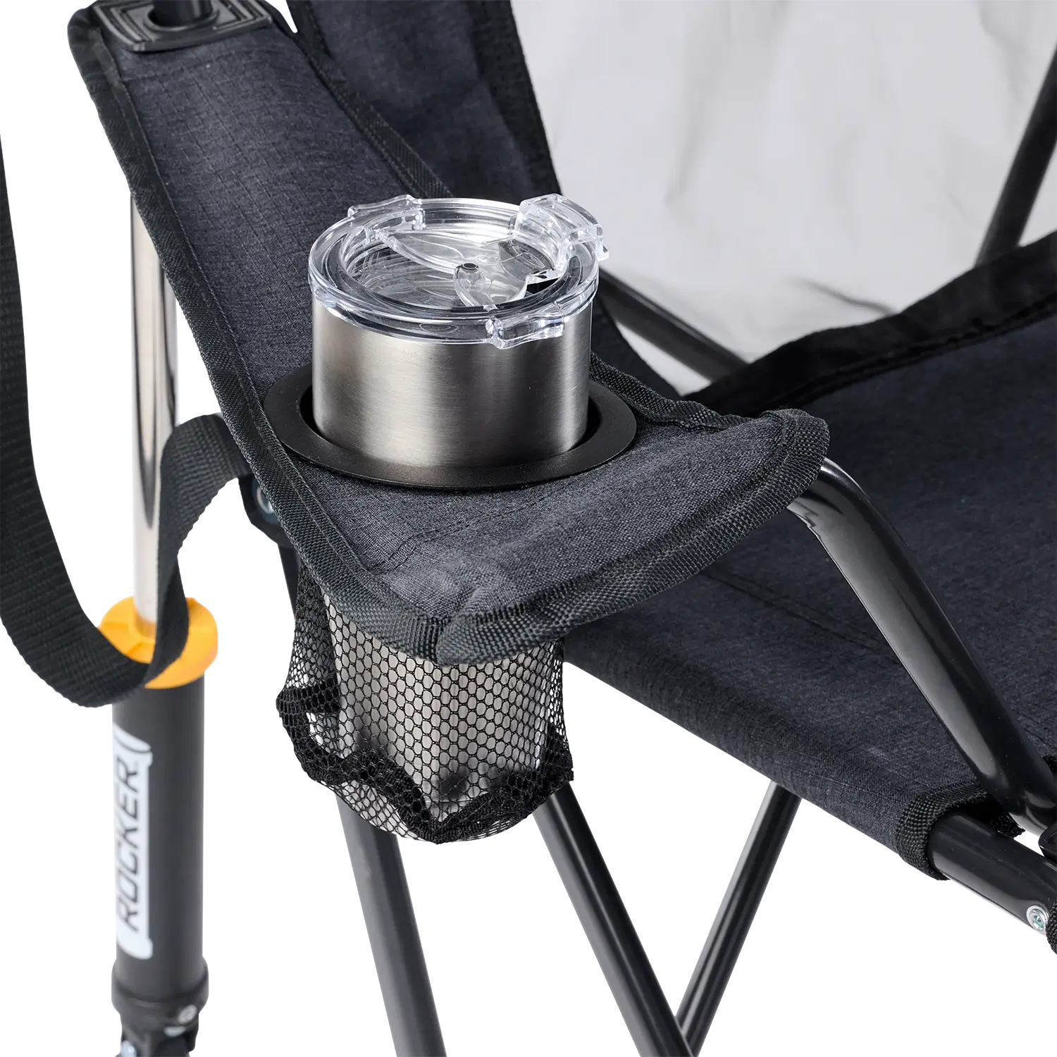 Heavy-Duty Freestyle Comfort Pro Rocker XL - Choice 107 - Patented Spring-Action Rocking Chair for Camping Detail