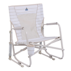 Smooth Motion Beach Rocker - Choice 712 - Freestyle Rocker Portable Outdoor Folding Chair - Neutral Stripe