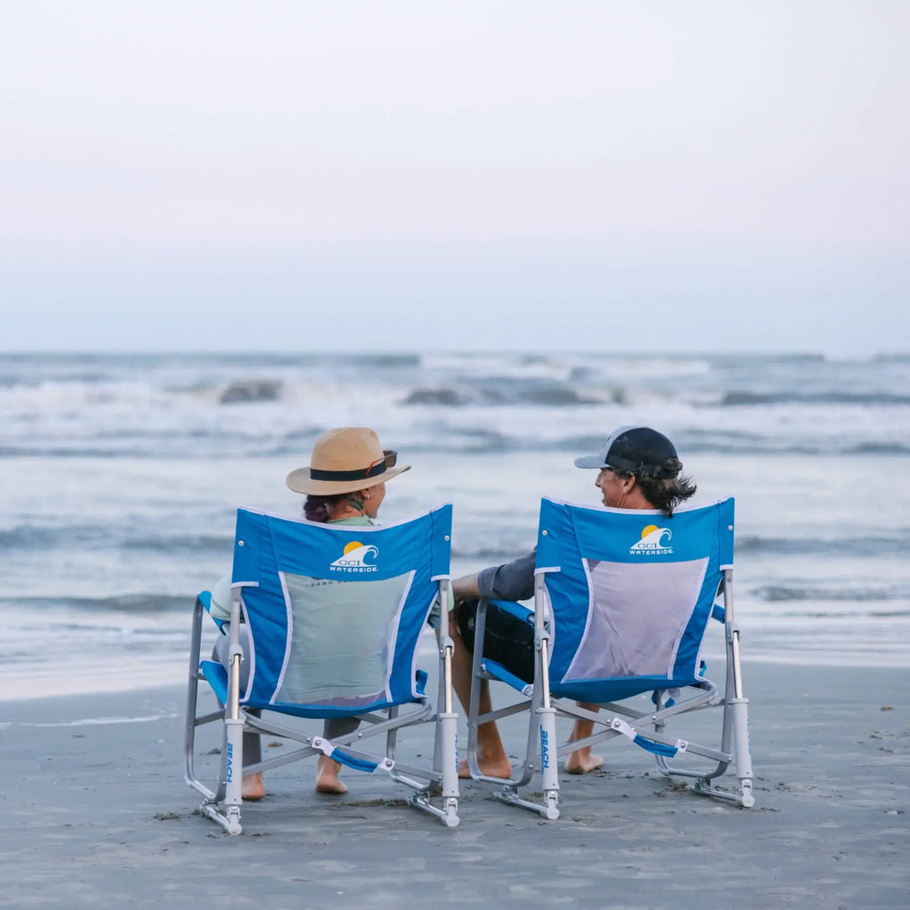 Smooth Motion Beach Rocker Bundle - Choice 773 - Freestyle Rocker Portable Outdoor Folding Chair Detail