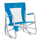 Smooth Motion Beach Rocker - Choice 712 - Freestyle Rocker Portable Outdoor Folding Chair - Saybrook Blue