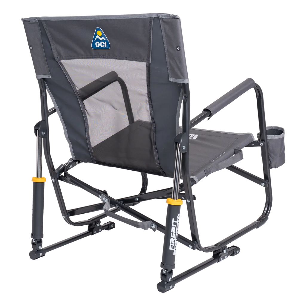 Patented Spring-Action FirePit Rocker - Choice 737 - RoadTrip Rocker Smooth Motion Camp Chair Detail