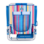 Rust-Resistant Aluminum Big Surf with Slide Table - Choice 334 - Multi-Position Outdoor Beach Chair with Pillow Detail