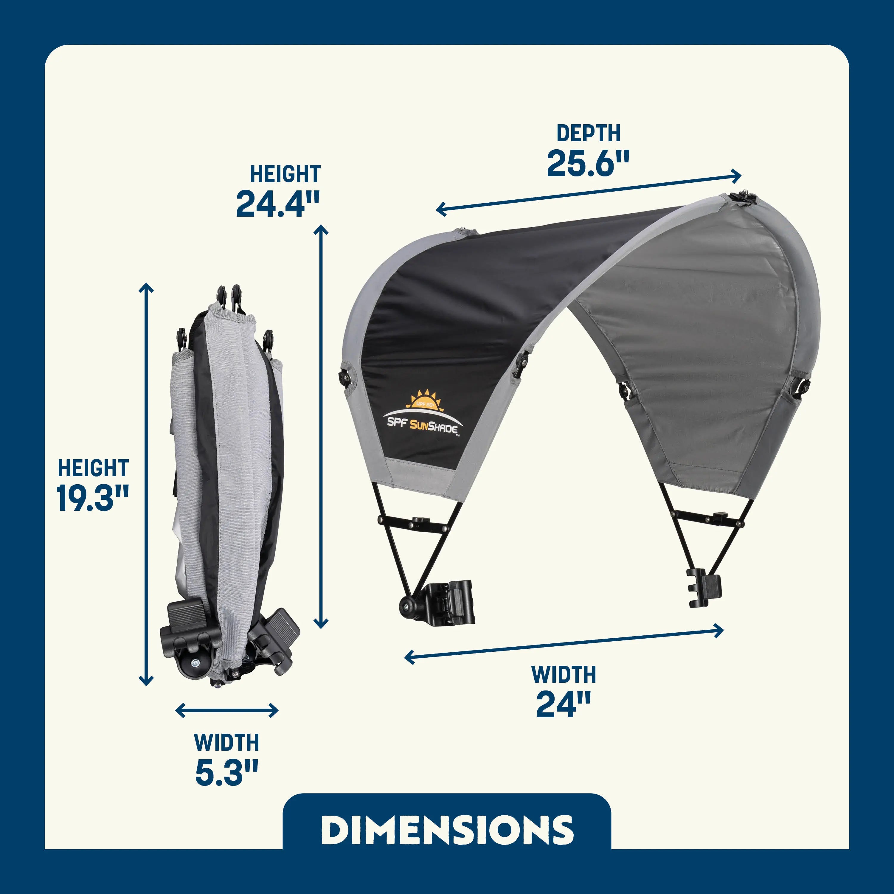 Portable Canopy SunShade Accessory - Choice 361 - SunShade Canopy for Beach & Camping Detail