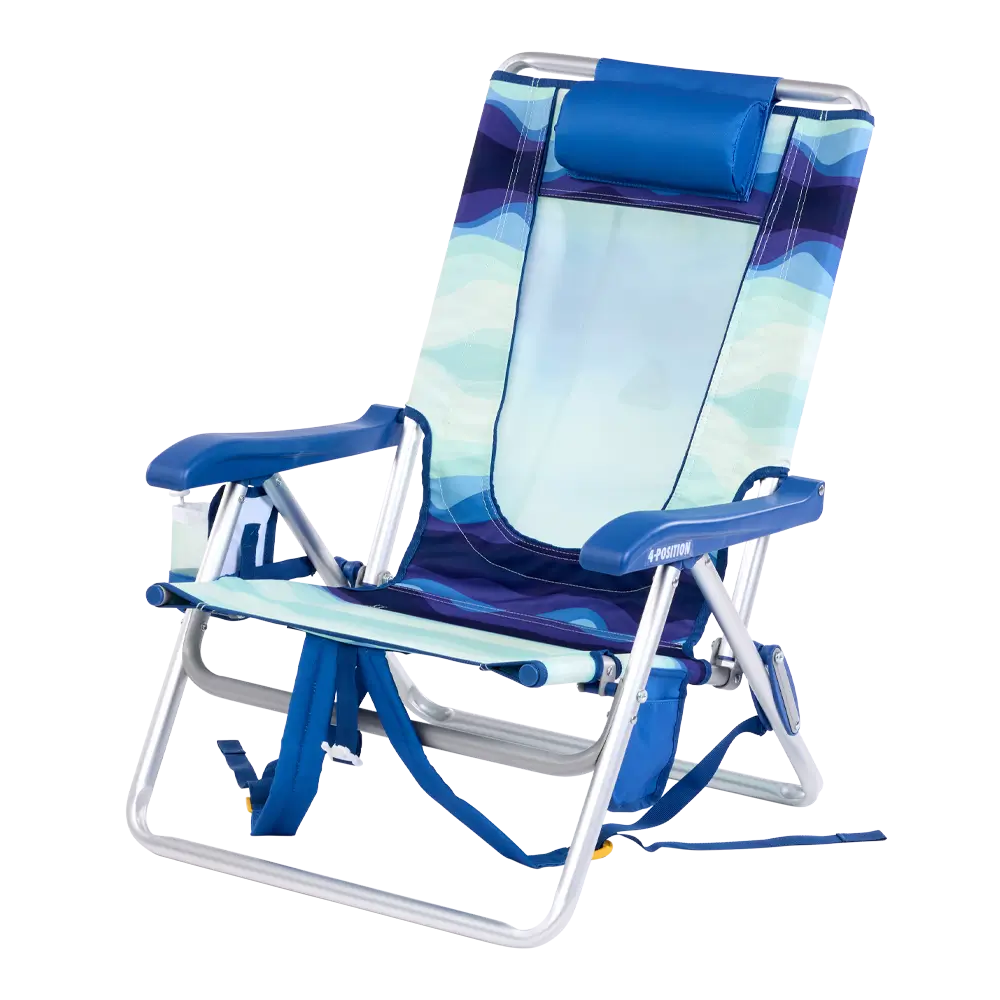 Backpack Travel Backpack Beach Chair - Choice 709 - Portable Heavy-Duty Low Boy Chair for Ocean Side Detail