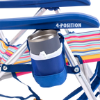 Backpack Travel Backpack Beach Chair - Choice 709 - Portable Heavy-Duty Low Boy Chair for Ocean Side Detail