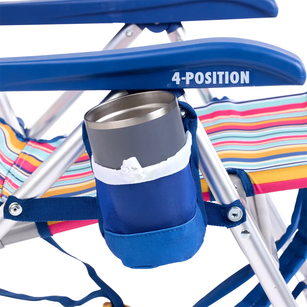 Backpack Travel Backpack Beach Chair - Choice 709 - Portable Heavy-Duty Low Boy Chair for Ocean Side Detail