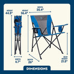 Micro-Folding Comfort Quad Chair - Choice 989 - Premium Slim-Fold Compact Chair with Messenger Bag Detail