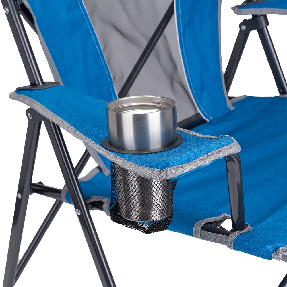 Micro-Folding Comfort Quad Chair - Choice 989 - Premium Slim-Fold Compact Chair with Messenger Bag Detail
