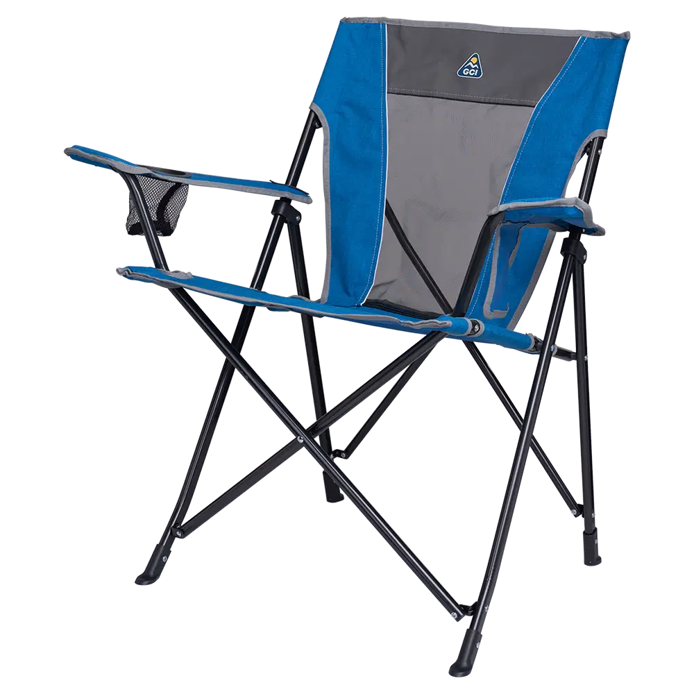 Micro-Folding Comfort Quad Chair - Choice 989 - Premium Slim-Fold Compact Chair with Messenger Bag Detail