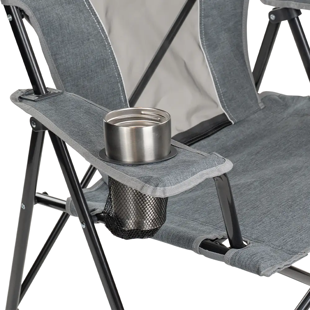 Micro-Folding Comfort Quad Chair - Choice 989 - Premium Slim-Fold Compact Chair with Messenger Bag Detail