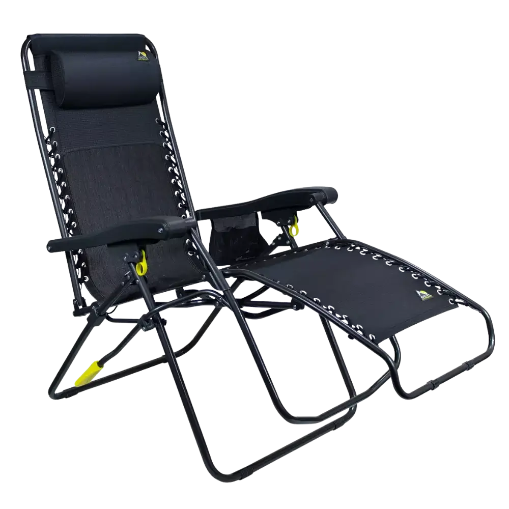Backpack Travel Freeform Zero Gravity Lounger Bundle - Choice 507 - Low-Profile Reclining Beach Chair with Backpack Straps Detail