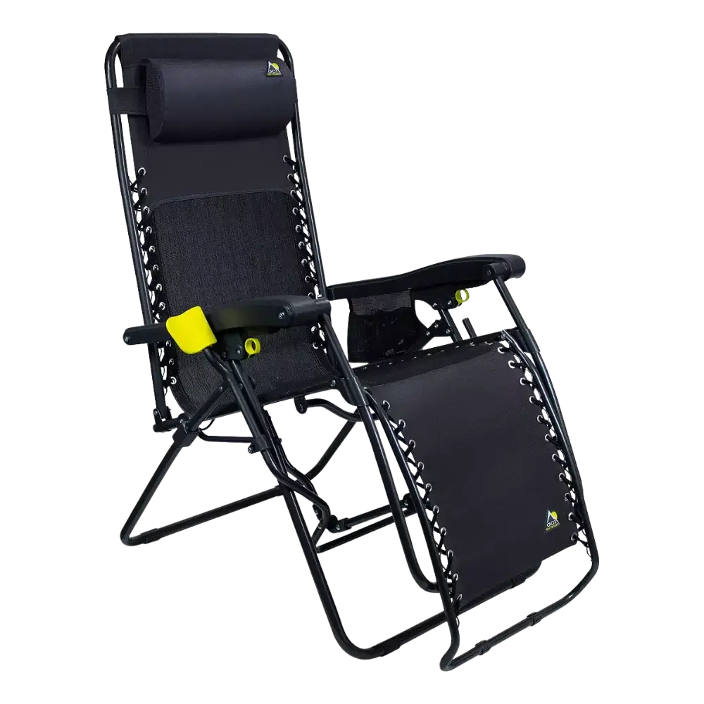 Backpack Travel Freeform Zero Gravity Lounger Bundle - Choice 507 - Low-Profile Reclining Beach Chair with Backpack Straps Detail