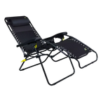 Backpack Travel Freeform Zero Gravity Lounger Bundle - Choice 507 - Low-Profile Reclining Beach Chair with Backpack Straps Detail