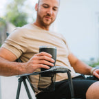 Micro-Folding Comfort Quad Chair - Choice 989 - Premium Slim-Fold Compact Chair with Messenger Bag Detail