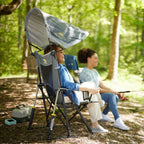 Luxury Camp SunShade Rocker - Choice 550 - RoadTrip Rocker Smooth Motion Camp Chair Detail