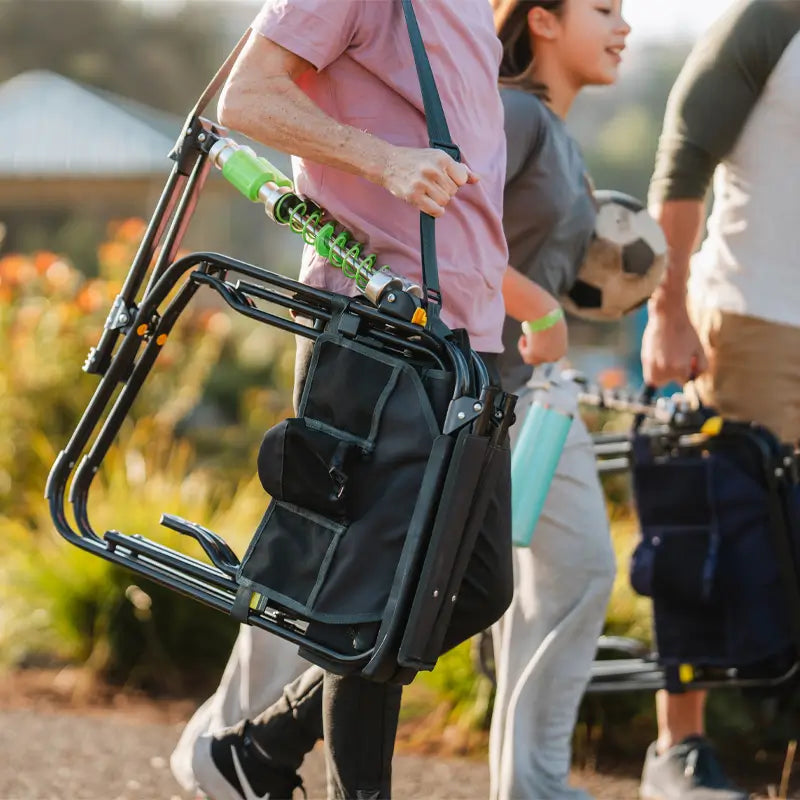 Premium All-Weather Adjustable Rocker - Choice 573 - Heavy-Duty Kickback Rocker with Beverage Holder Detail