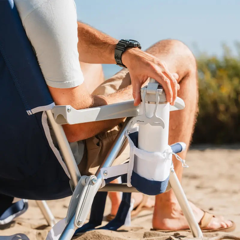 Backpack Travel Backpack Beach Chair - Choice 709 - Portable Heavy-Duty Low Boy Chair for Ocean Side Detail