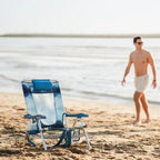 Backpack Travel Backpack Beach Chair - Choice 709 - Portable Heavy-Duty Low Boy Chair for Ocean Side Detail