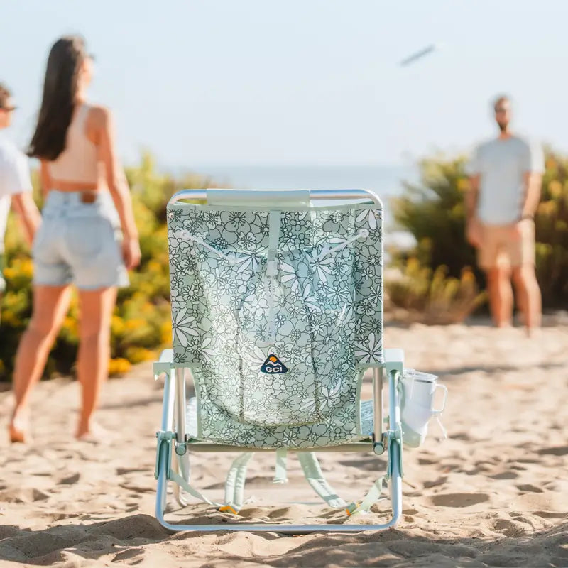 Backpack Travel Backpack Beach Chair - Choice 709 - Portable Heavy-Duty Low Boy Chair for Ocean Side Detail