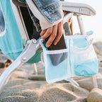 Reclining Beach Bi-Fold Beach Chair - Choice 601 - Portable Heavy-Duty Low Boy Chair for Ocean Side Detail