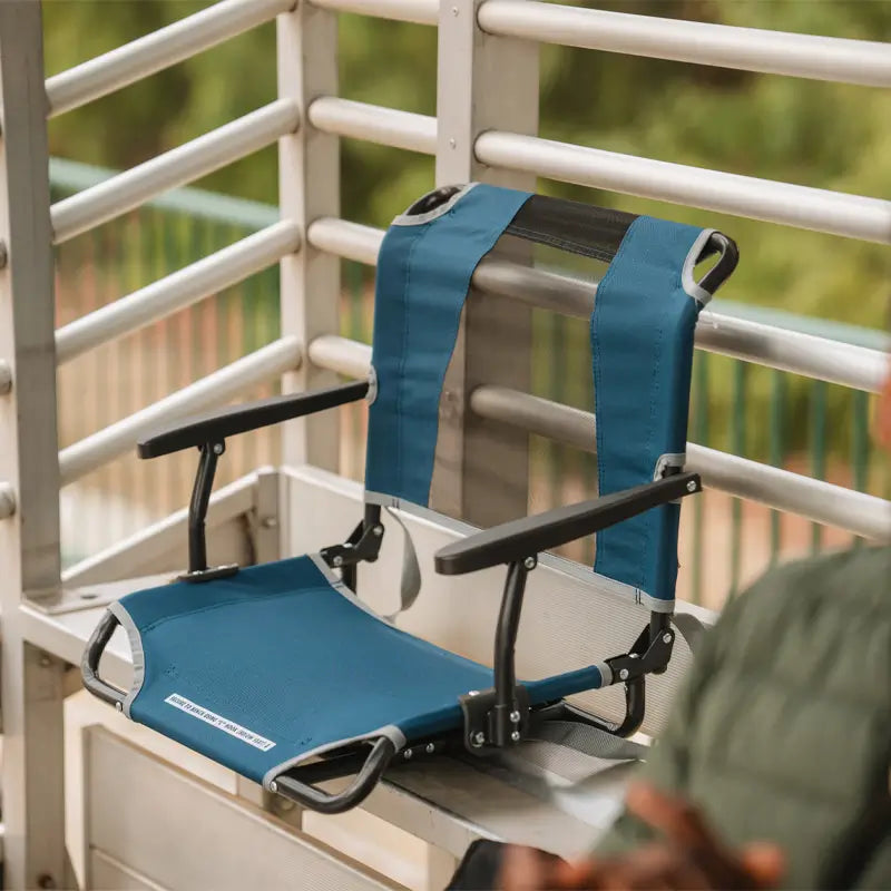 Compact Cushion Big Comfort Stadium Chair with Armrests - Choice 465 - Ergonomic Portable Stadium Seat for Sports Events Detail