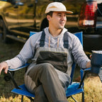 Micro-Folding Comfort Quad Chair - Choice 989 - Premium Slim-Fold Compact Chair with Messenger Bag Detail