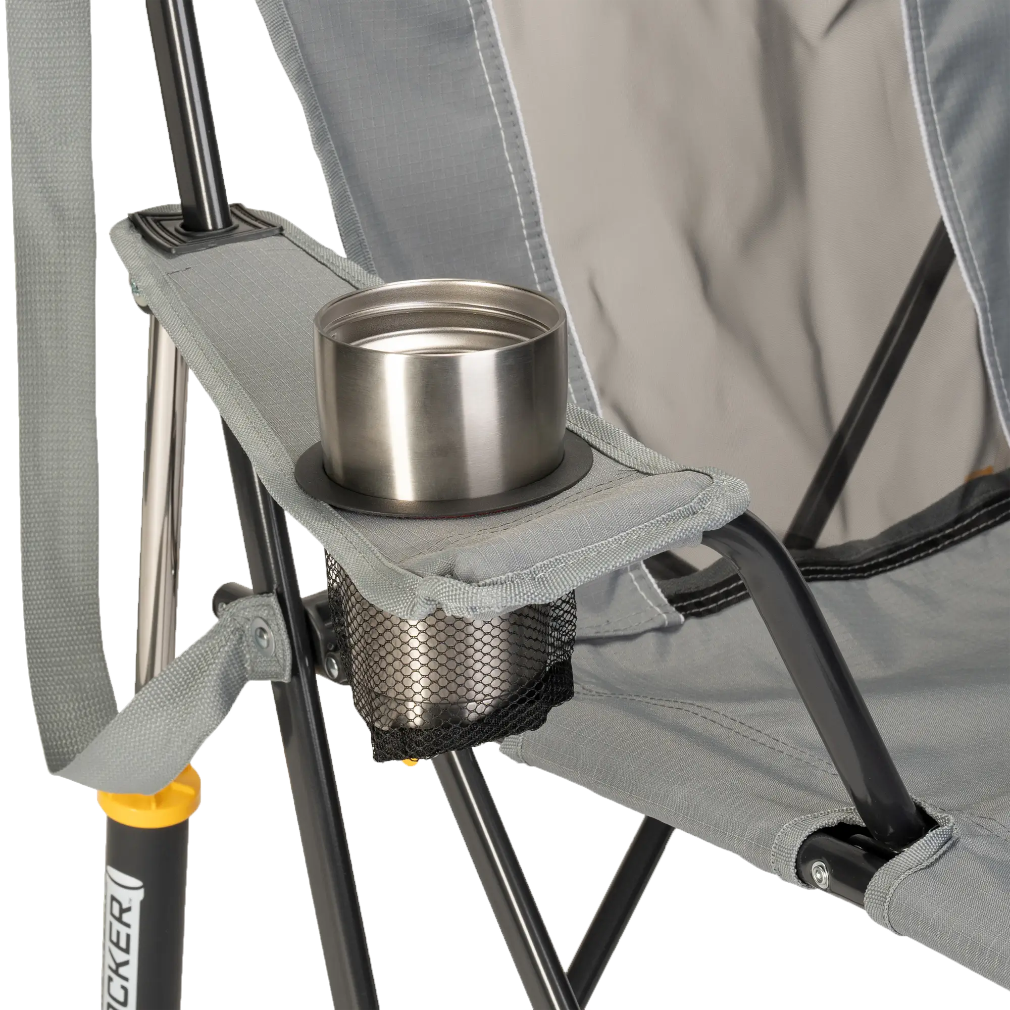 Patented Spring-Action Comfort Pro Rocker - Choice 375 - RoadTrip Rocker Smooth Motion Camp Chair Detail