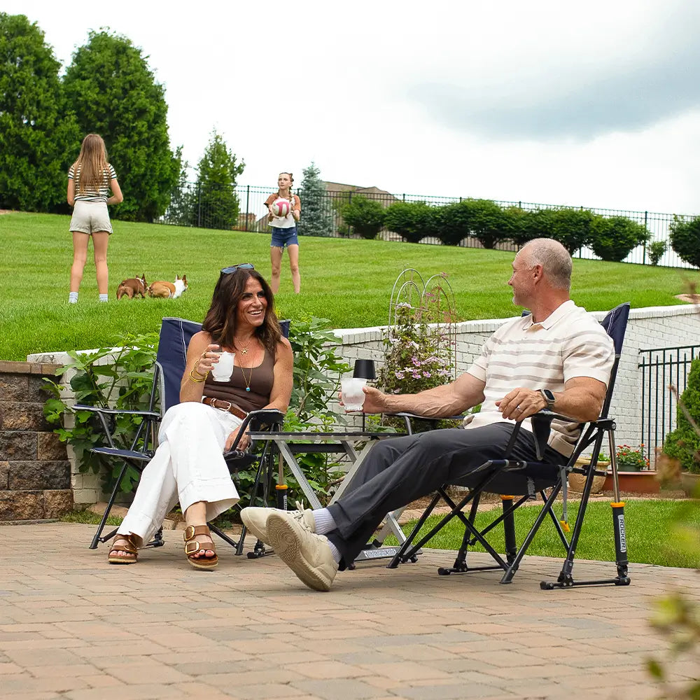 Patented Spring-Action Comfort Pro Rocker - Choice 375 - RoadTrip Rocker Smooth Motion Camp Chair Detail
