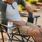 Heavy-Duty Freestyle Comfort Pro Rocker XL - Choice 107 - Patented Spring-Action Rocking Chair for Camping Detail