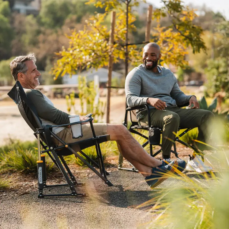 Heavy-Duty Freestyle Comfort Pro Rocker XL - Choice 107 - Patented Spring-Action Rocking Chair for Camping Detail