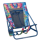 Backpack Travel Everywhere Chair 2 - Choice 656 - Multi-Position Outdoor Beach Chair with Pillow - Tie Dye