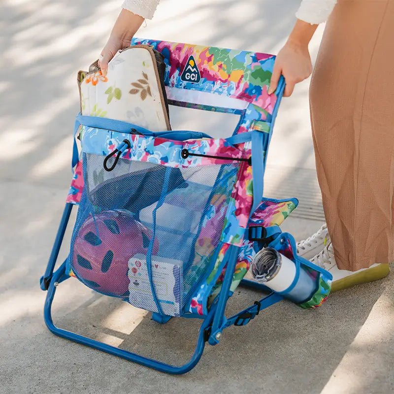 Backpack Travel Everywhere Chair 2 - Choice 656 - Multi-Position Outdoor Beach Chair with Pillow Detail