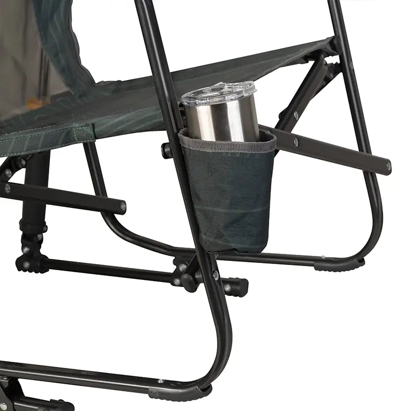 Patented Spring-Action FirePit Rocker - Choice 737 - RoadTrip Rocker Smooth Motion Camp Chair Detail