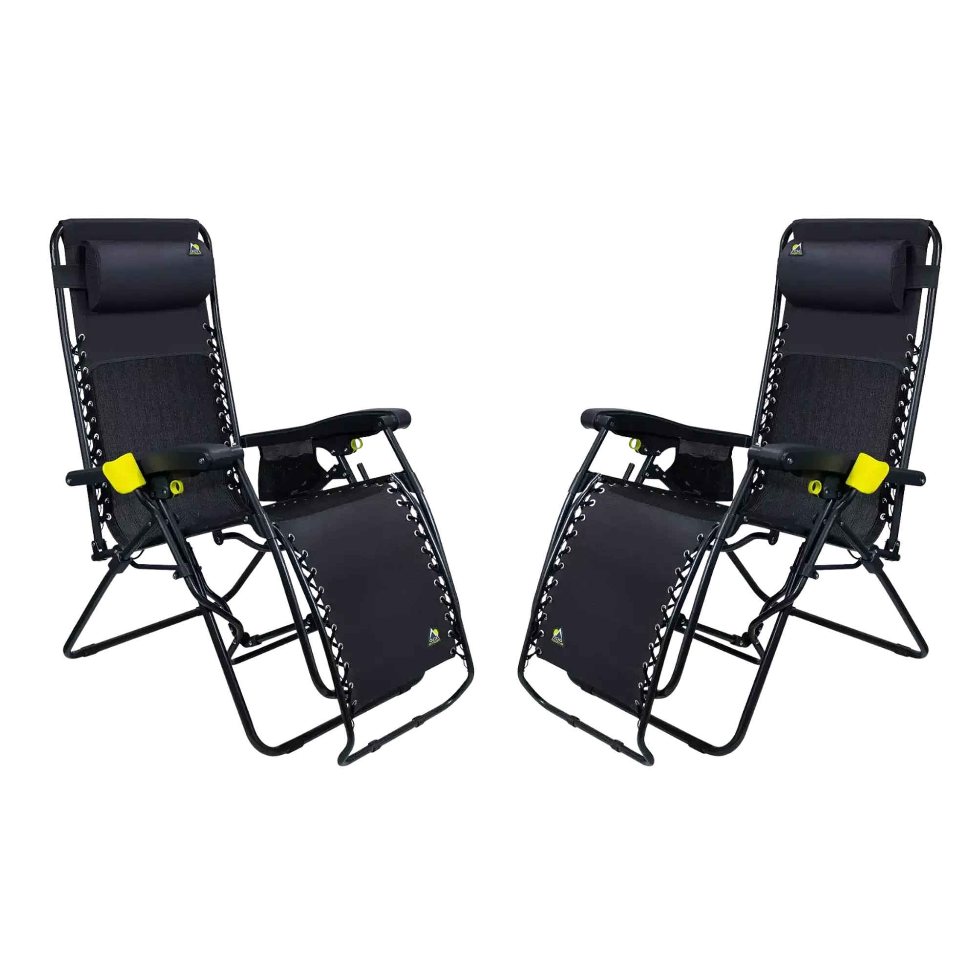 Backpack Travel Freeform Zero Gravity Lounger Bundle - Choice 507 - Low-Profile Reclining Beach Chair with Backpack Straps - Black