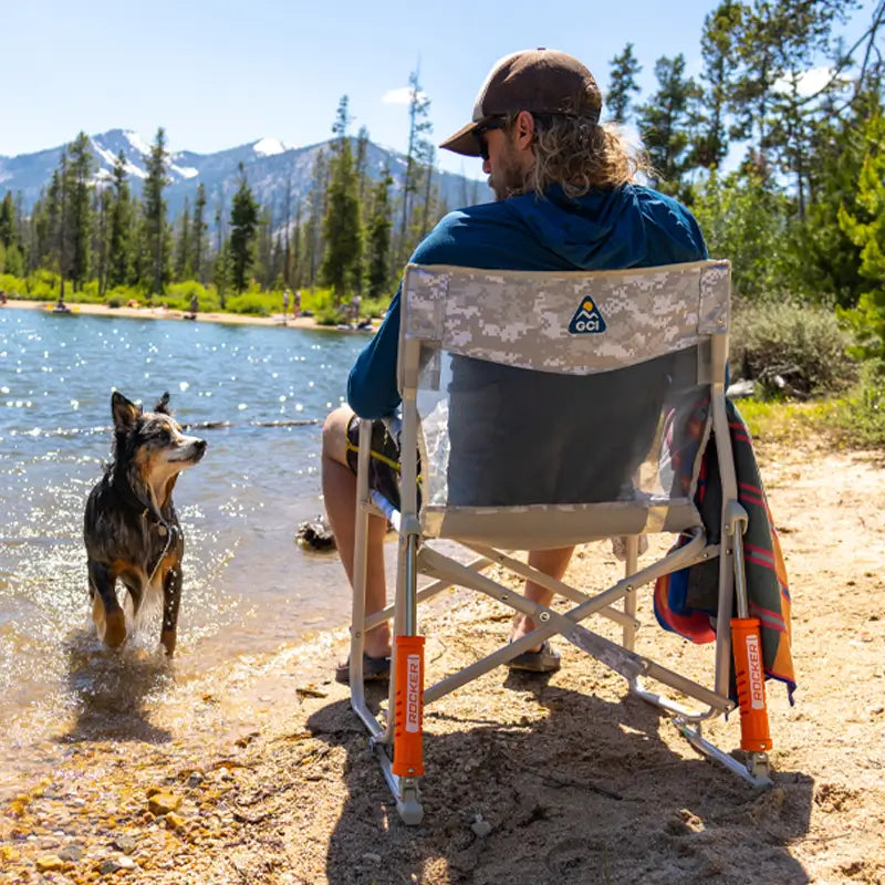 Patented Spring-Action Freestyle Rocker Elite - Choice 460 - RoadTrip Rocker Smooth Motion Camp Chair Detail