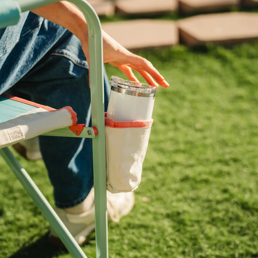 Heavy-Duty Freestyle Freestyle Rocker - Choice 711 - Heavy-Duty Kickback Rocker with Beverage Holder Detail