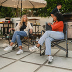 Patented Spring-Action Freestyle Rocker XL with Side Table - Choice 836 - Freestyle Rocker Portable Outdoor Folding Chair Detail