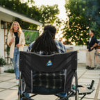 Patented Spring-Action Freestyle Rocker XL with Side Table - Choice 836 - Freestyle Rocker Portable Outdoor Folding Chair Detail