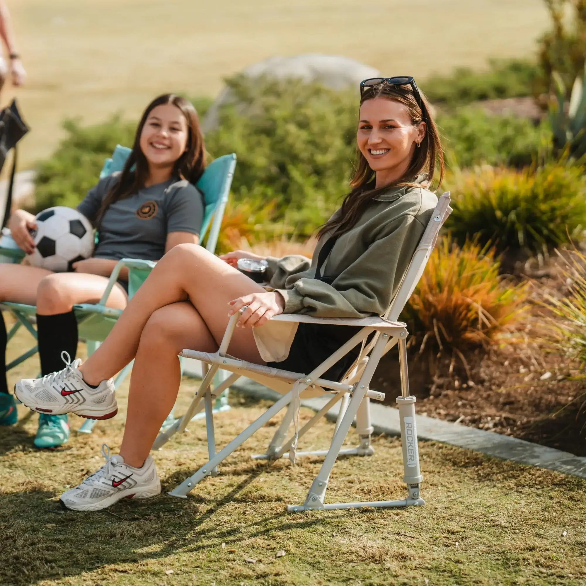 Luxury Camp Kickback Rocker - Choice 345 - Freestyle Rocker Portable Outdoor Folding Chair Detail