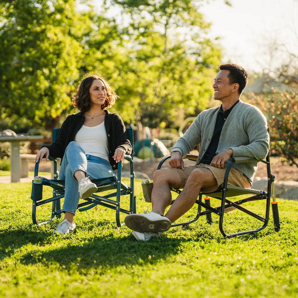 Patented Spring-Action Grab & Go Rocker - Choice 551 - RoadTrip Rocker Smooth Motion Camp Chair Detail