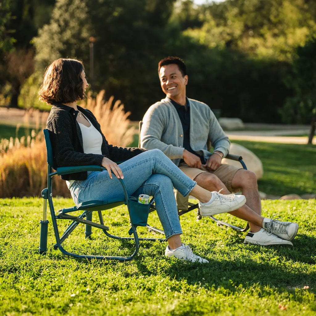 Patented Spring-Action Grab & Go Rocker - Choice 551 - RoadTrip Rocker Smooth Motion Camp Chair Detail