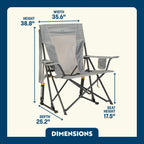 Patented Spring-Action Comfort Pro Rocker - Choice 375 - RoadTrip Rocker Smooth Motion Camp Chair Detail