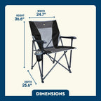 Space-Saving Pico Eazy Chair - Choice 976 - Premium Slim-Fold Compact Chair with Messenger Bag Detail