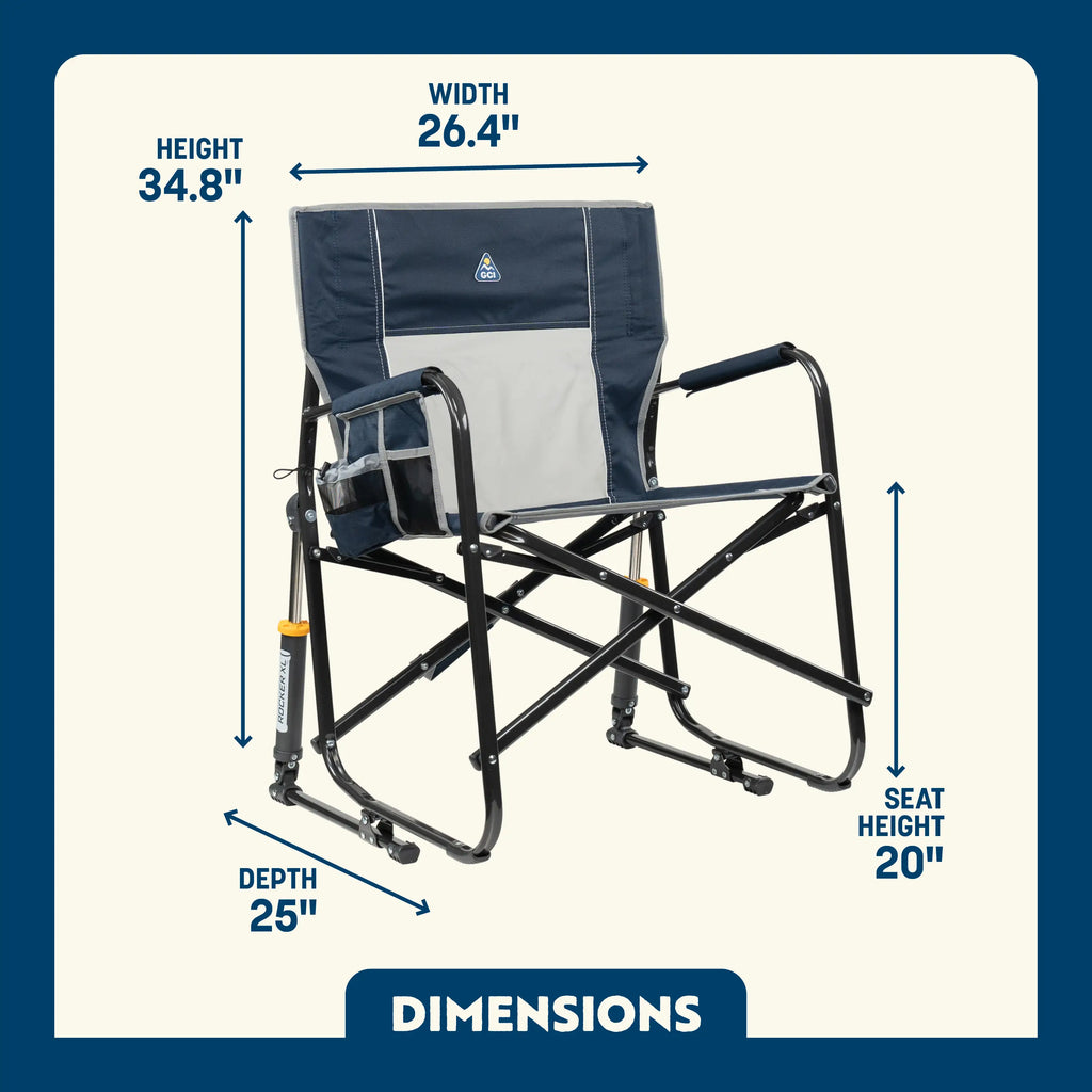 Smooth Motion Freestyle Rocker XL - Choice 552 - Heavy-Duty Kickback Rocker with Beverage Holder Detail