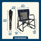 Heavy-Duty Freestyle Freestyle Rocker - Choice 711 - Heavy-Duty Kickback Rocker with Beverage Holder Detail