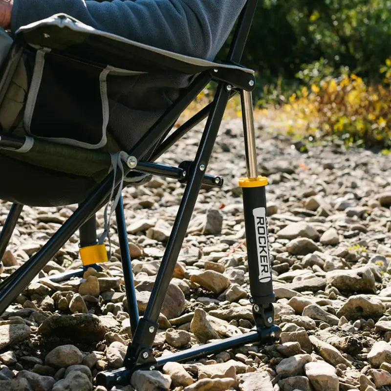 Luxury Camp Kickback Rocker - Choice 345 - Freestyle Rocker Portable Outdoor Folding Chair Detail