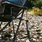 Luxury Camp Kickback Rocker - Choice 345 - Freestyle Rocker Portable Outdoor Folding Chair Detail