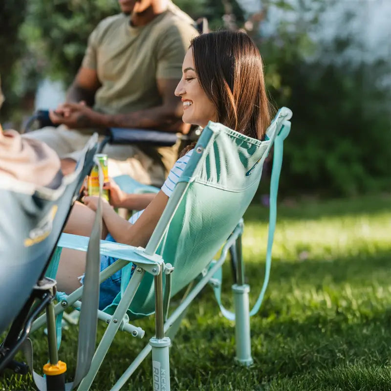 Luxury Camp Kickback Rocker - Choice 345 - Freestyle Rocker Portable Outdoor Folding Chair Detail