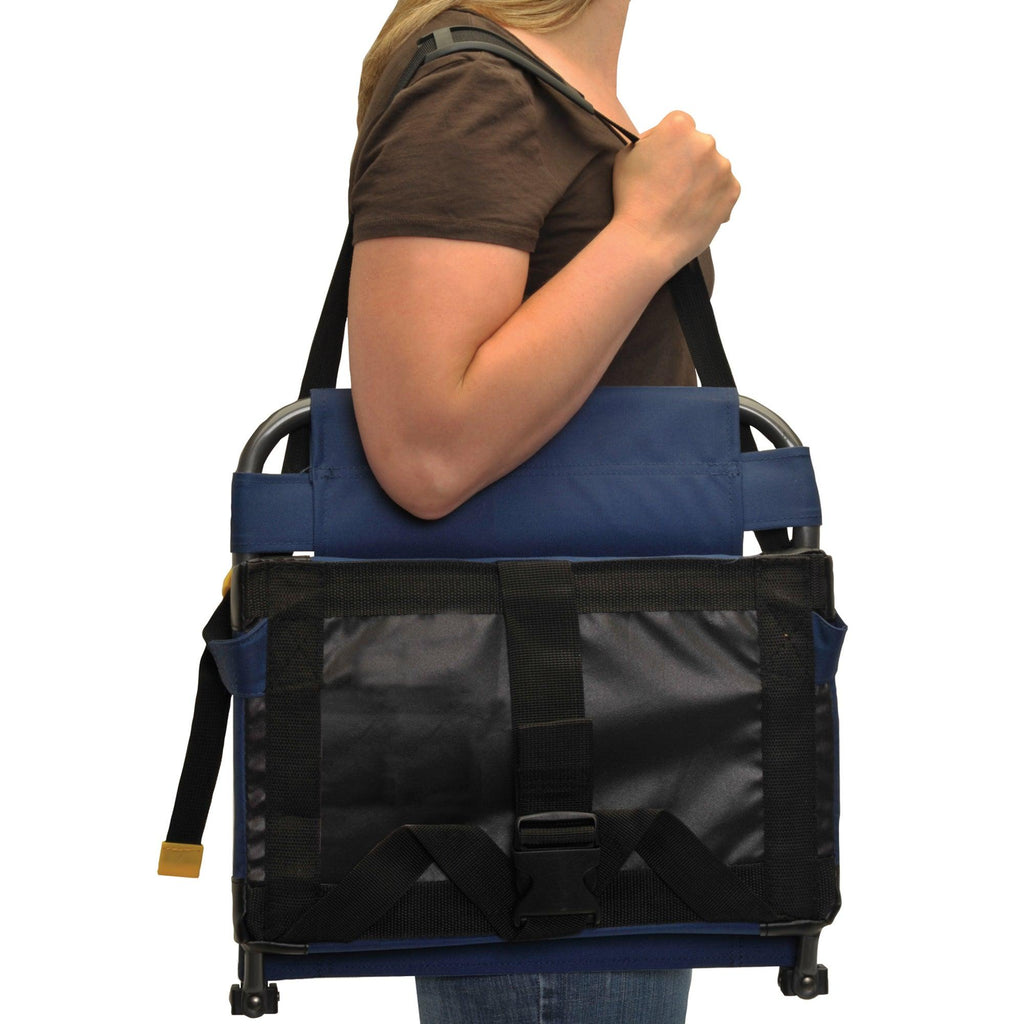 Bleacher-Friendly BleacherBack - Choice 696 - Grandstand Cushion Seat with Secure Under-Bench Hooks Detail